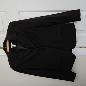 Charter club womens petite fitted blazer black 4 4p